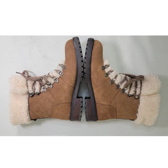 UGG Fraser Boots Womens Size 6 Leather Sheepskin Hiking UGG Boots Brown 1018896 - Picture 5 of 11
